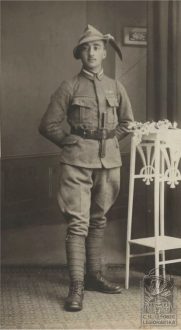 Josef Prouza v uniformě italského legionáře