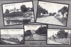 Pohlednice – různé části Krčína