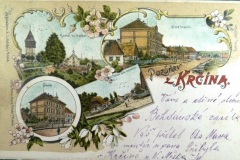 Pohlednice – různé části Krčína