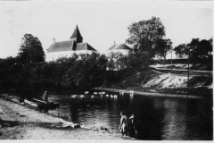 Řeka u kostela sv. Ducha