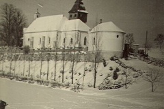 Kostel sv. Ducha v zimě